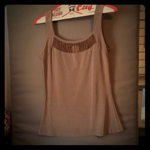 Taupe dress top